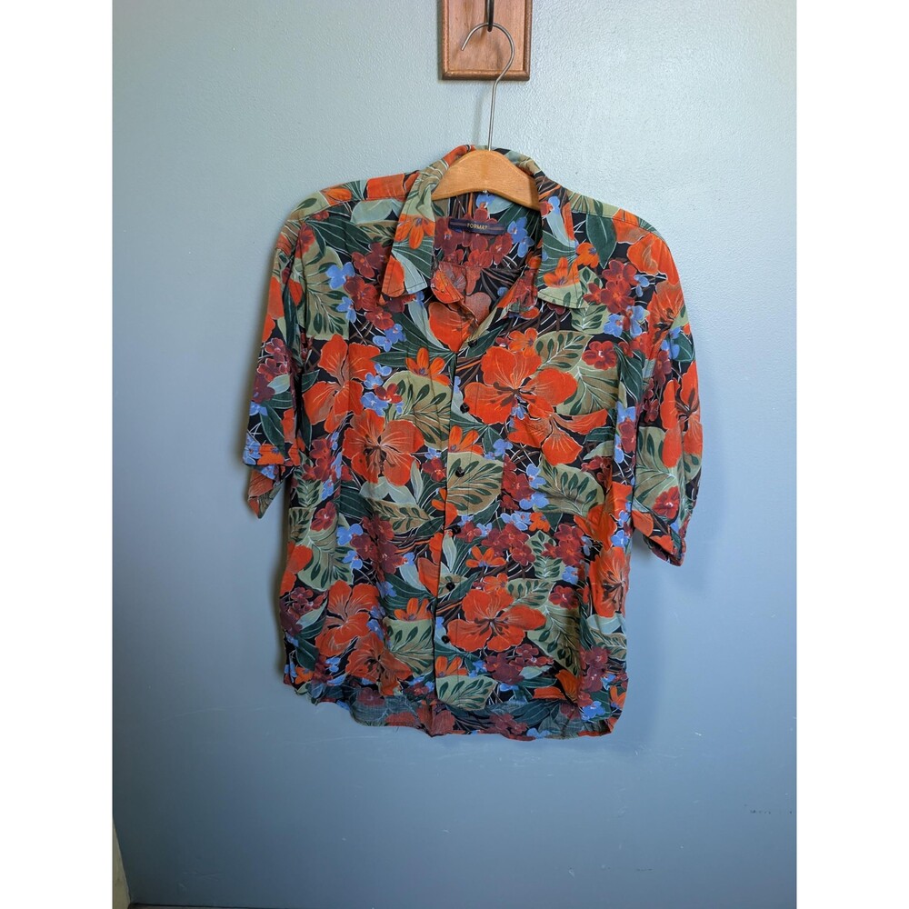 Vintage Hawaiian Shirt; 90s Aloha Shirt Size L